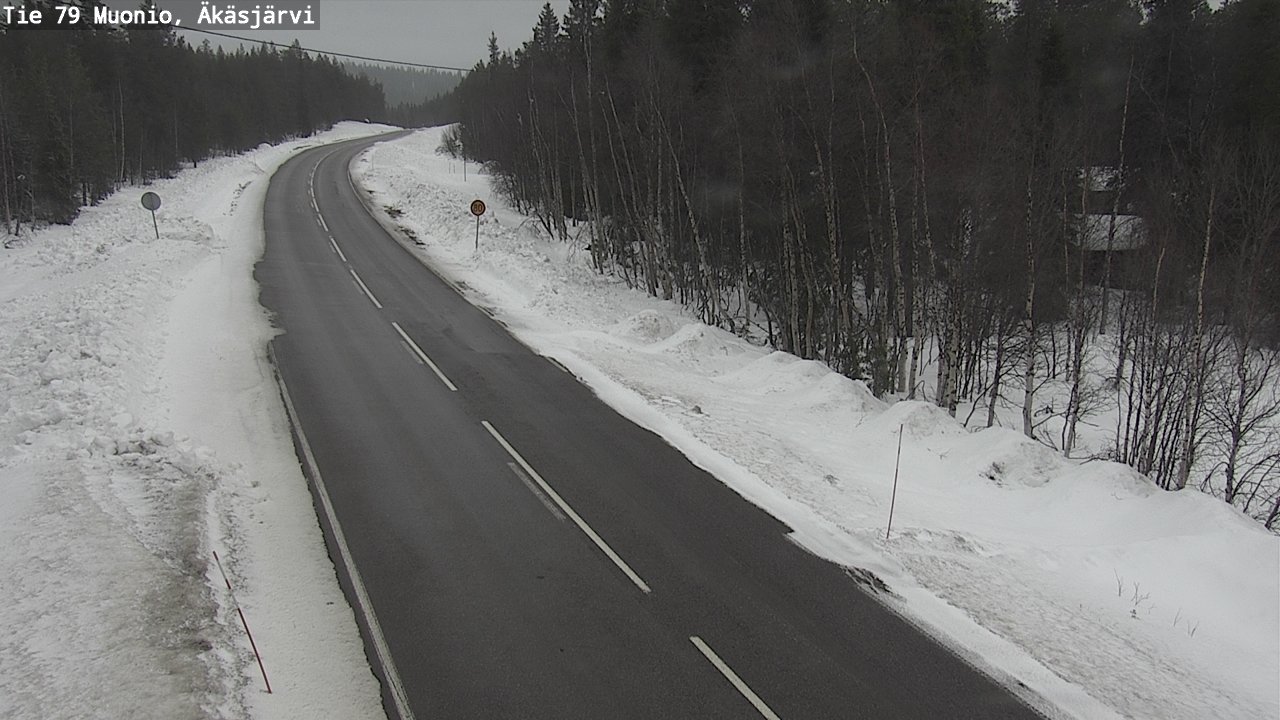 Weather Camera Image Väg 79 Muonio, Äkäsjärvi, Muonio, Lappi