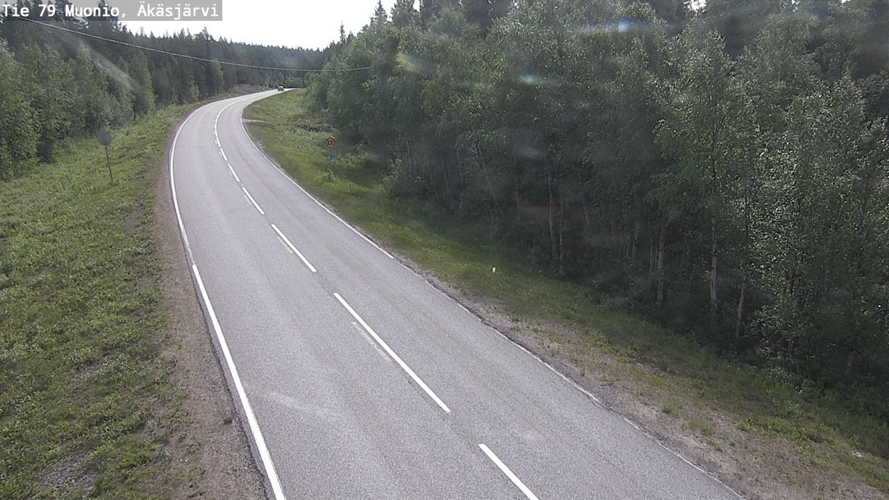 Weather Camera Image Road 79 Muonio, Äkäsjärvi, Muonio, Lappi