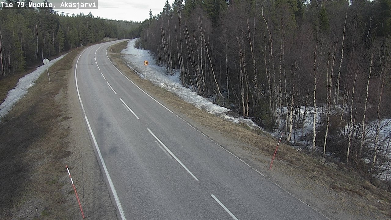 Weather Camera Image Road 79 Muonio, Äkäsjärvi, Muonio, Lappi