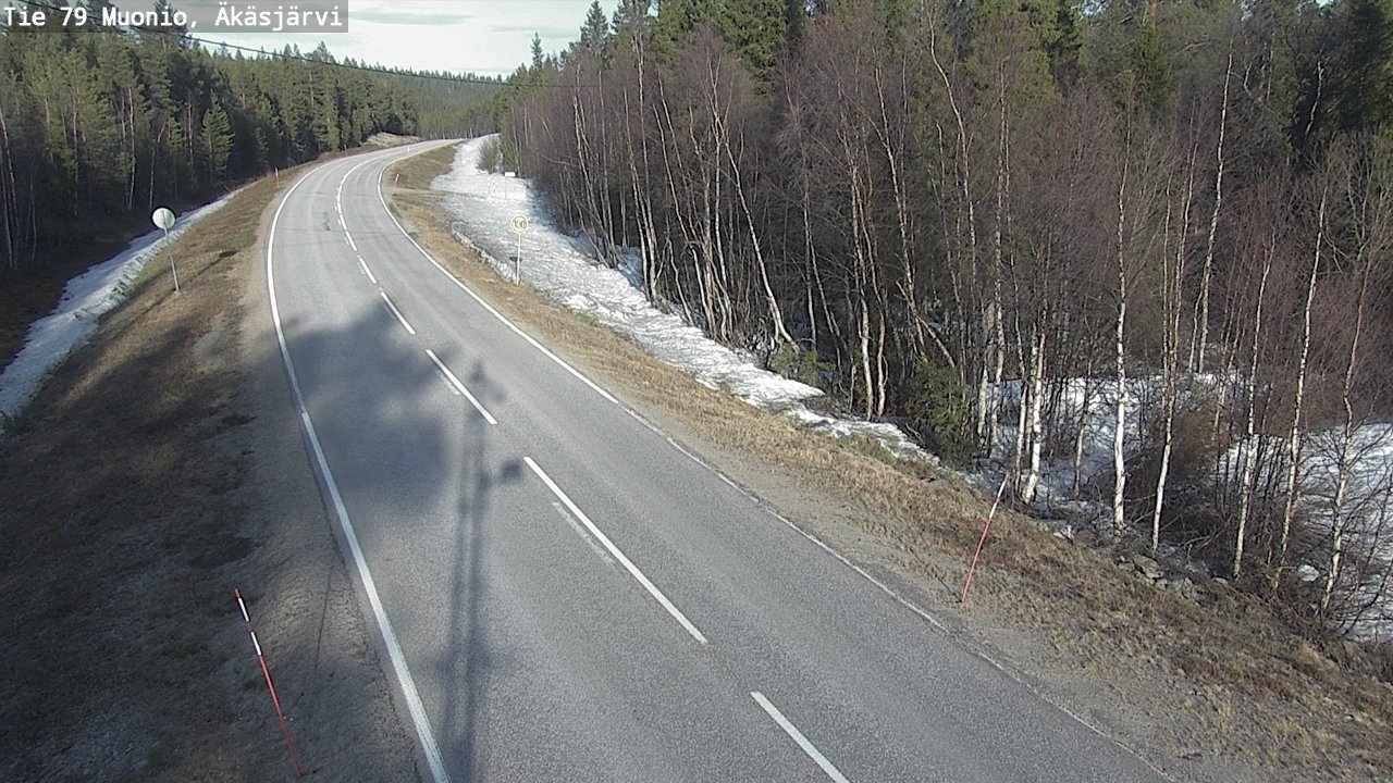 Weather Camera Image Road 79 Muonio, Äkäsjärvi, Muonio, Lappi