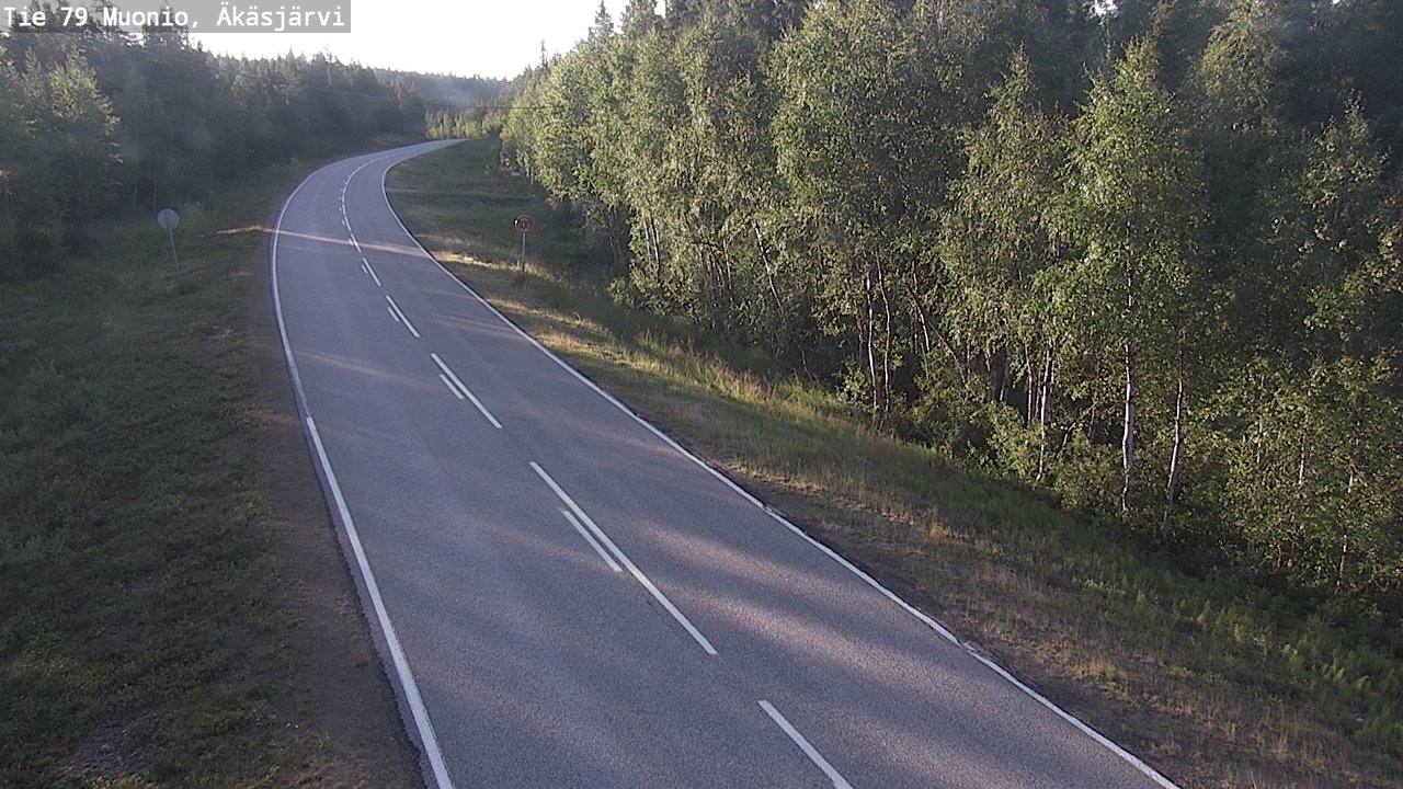 Weather Camera Image Road 79 Muonio, Äkäsjärvi, Muonio, Lappi