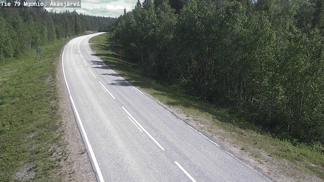 Weather Camera Image Road 79 Muonio, Äkäsjärvi, Muonio, Lappi