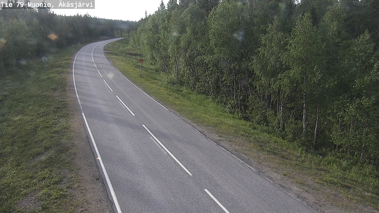 Weather Camera Image Road 79 Muonio, Äkäsjärvi, Muonio, Lappi