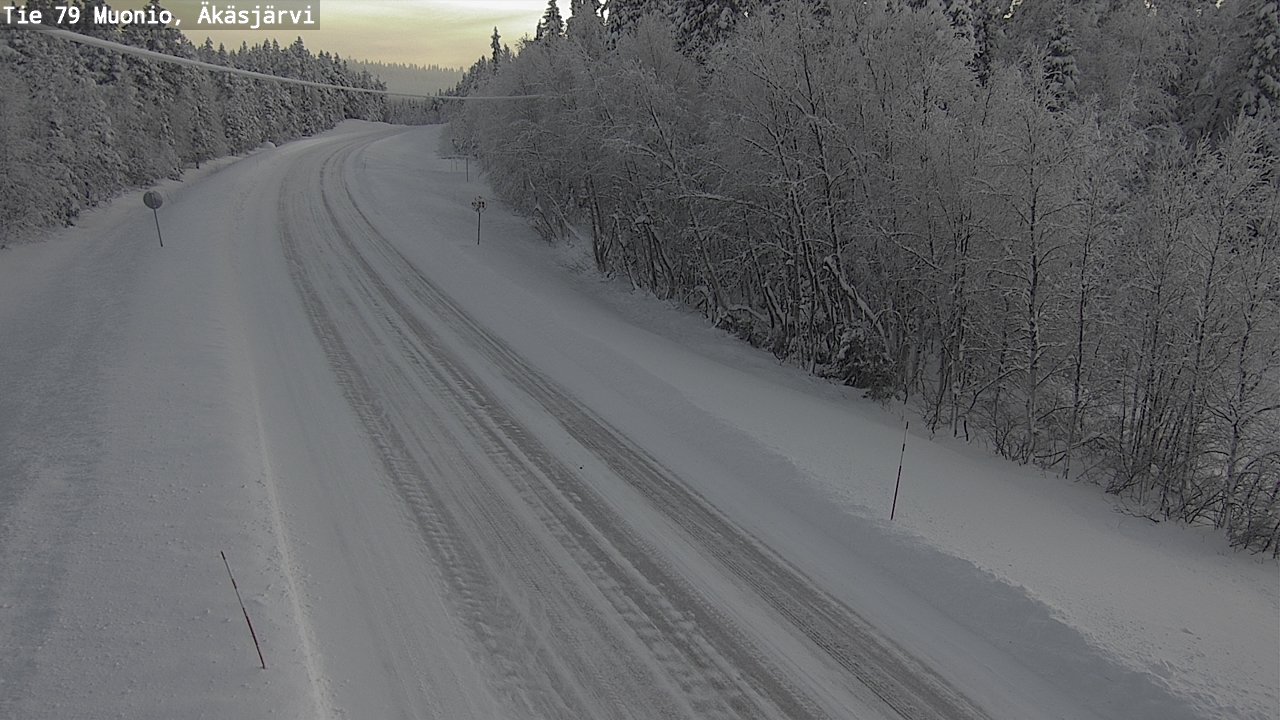 Weather Camera Image Road 79 Muonio, Äkäsjärvi, Muonio, Lappi