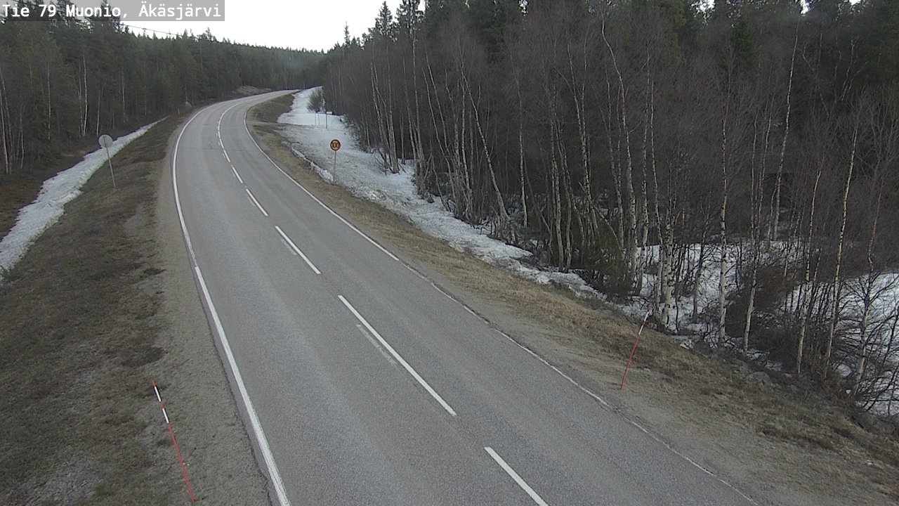 Weather Camera Image Road 79 Muonio, Äkäsjärvi, Muonio, Lappi