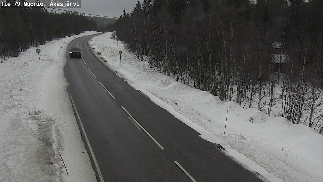 Weather Camera Image Väg 79 Muonio, Äkäsjärvi, Muonio, Lappi