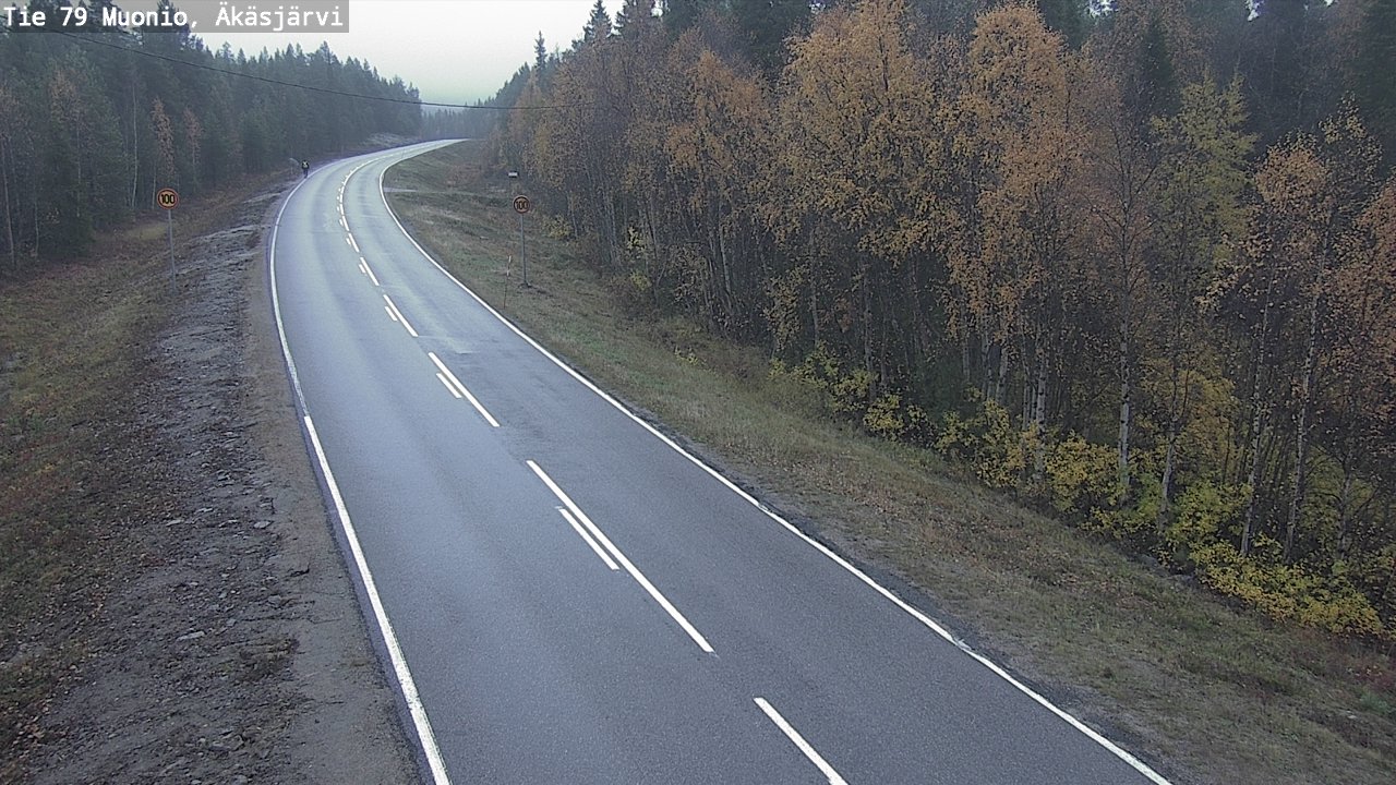 Weather Camera Image Road 79 Muonio, Äkäsjärvi, Muonio, Lappi