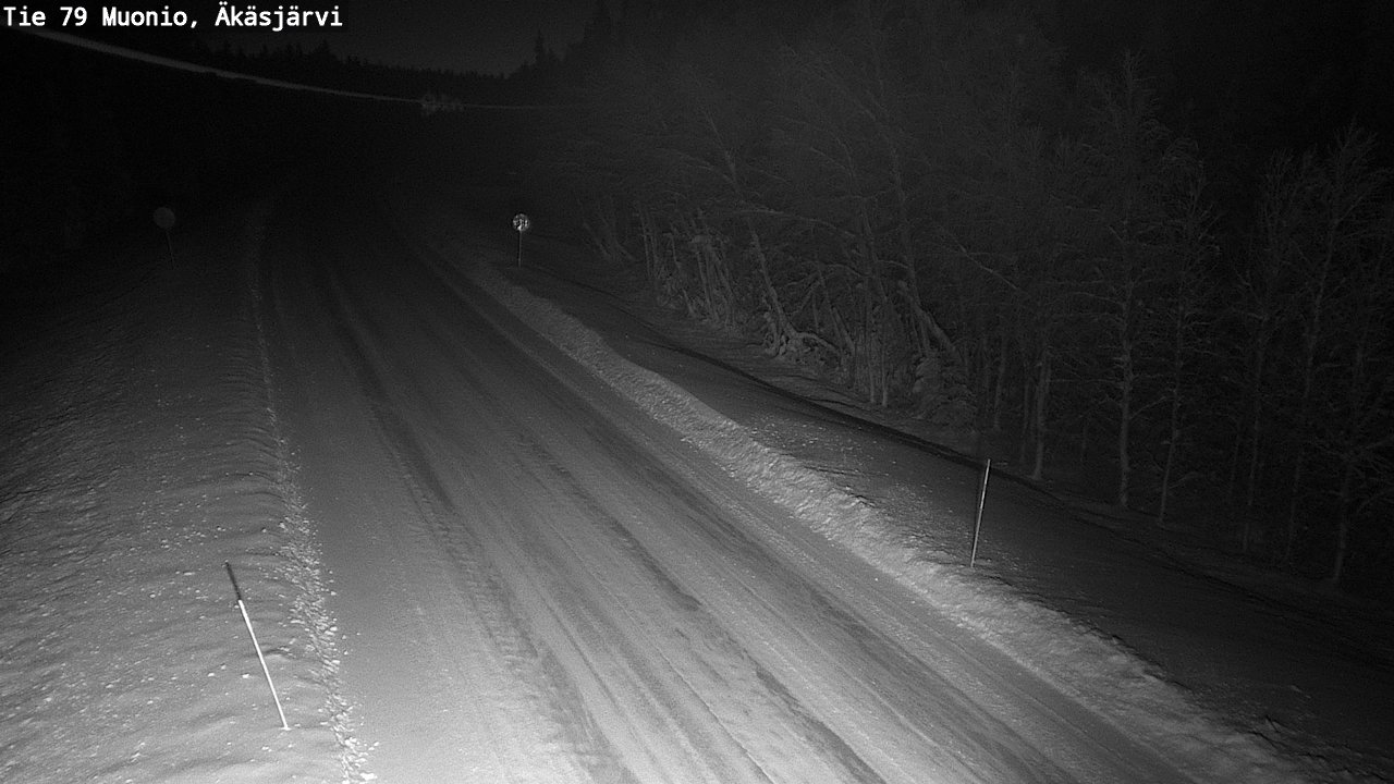 Weather Camera Image Road 79 Muonio, Äkäsjärvi, Muonio, Lappi