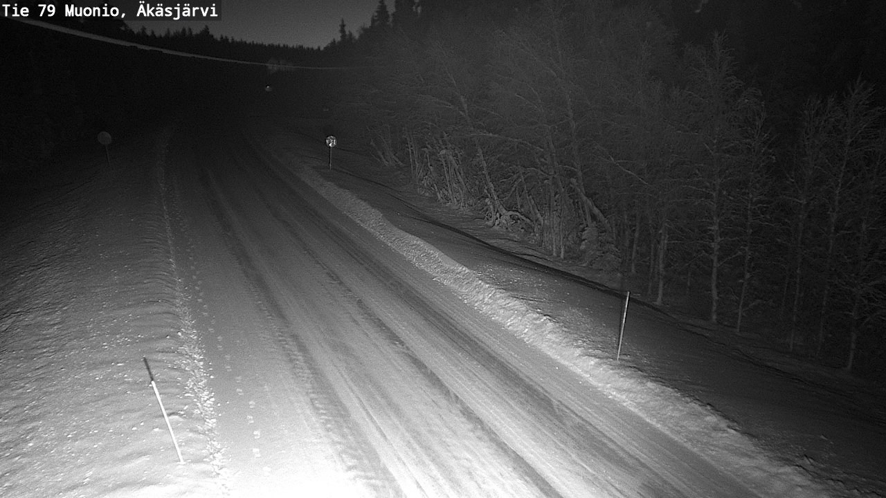 Weather Camera Image Road 79 Muonio, Äkäsjärvi, Muonio, Lappi