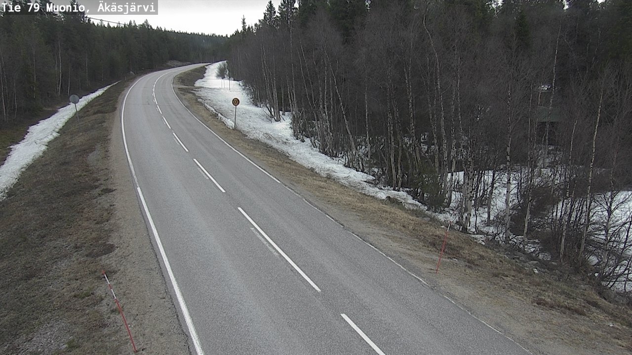 Weather Camera Image Road 79 Muonio, Äkäsjärvi, Muonio, Lappi