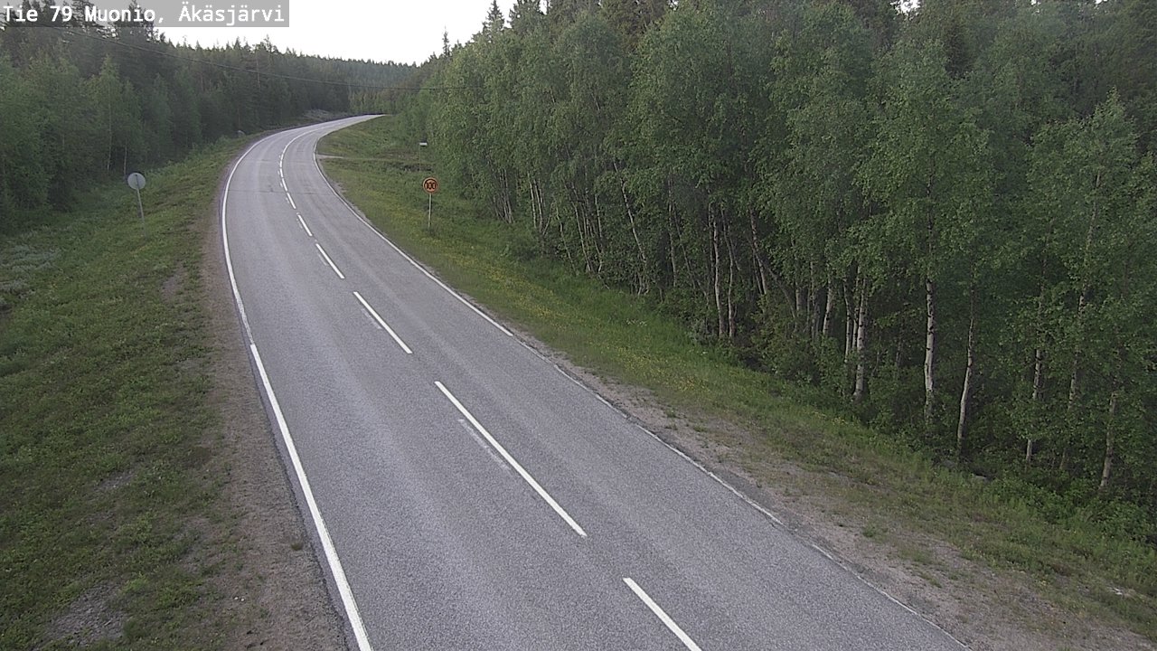 Weather Camera Image Road 79 Muonio, Äkäsjärvi, Muonio, Lappi