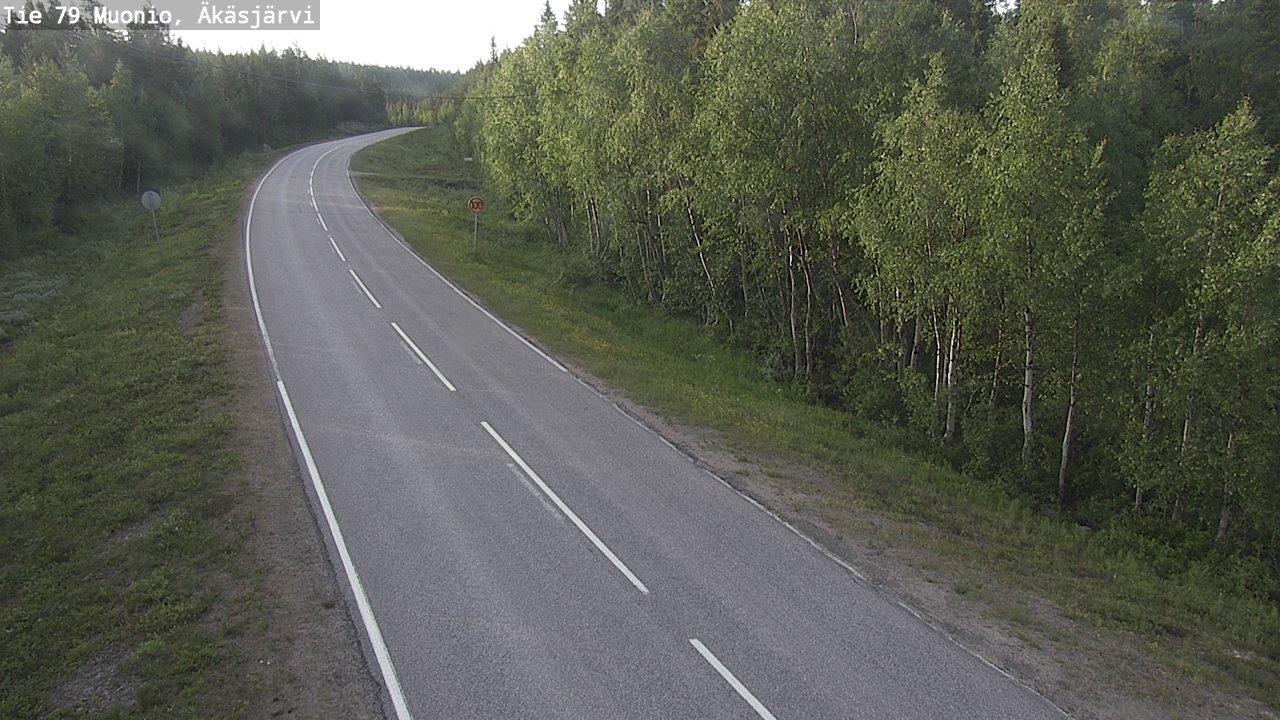 Weather Camera Image Road 79 Muonio, Äkäsjärvi, Muonio, Lappi