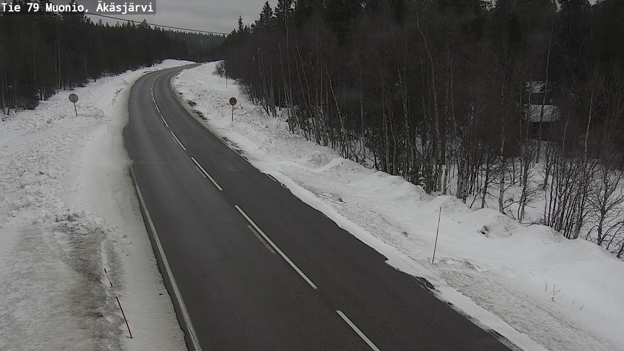 Weather Camera Image Väg 79 Muonio, Äkäsjärvi, Muonio, Lappi
