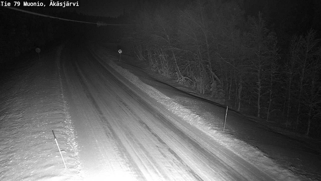 Weather Camera Image Road 79 Muonio, Äkäsjärvi, Muonio, Lappi