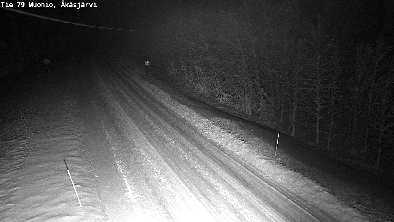 Weather Camera Image Väg 79 Muonio, Äkäsjärvi, Muonio, Lappi