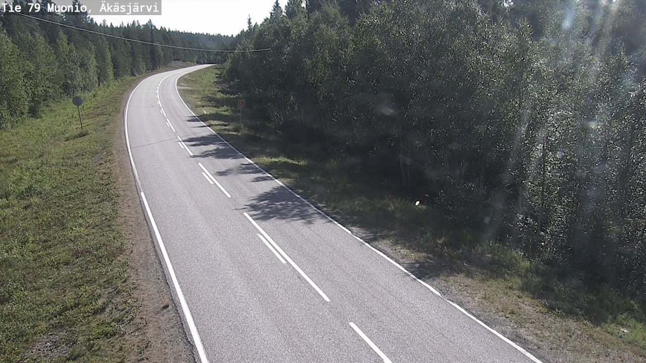 Weather Camera Image Road 79 Muonio, Äkäsjärvi, Muonio, Lappi