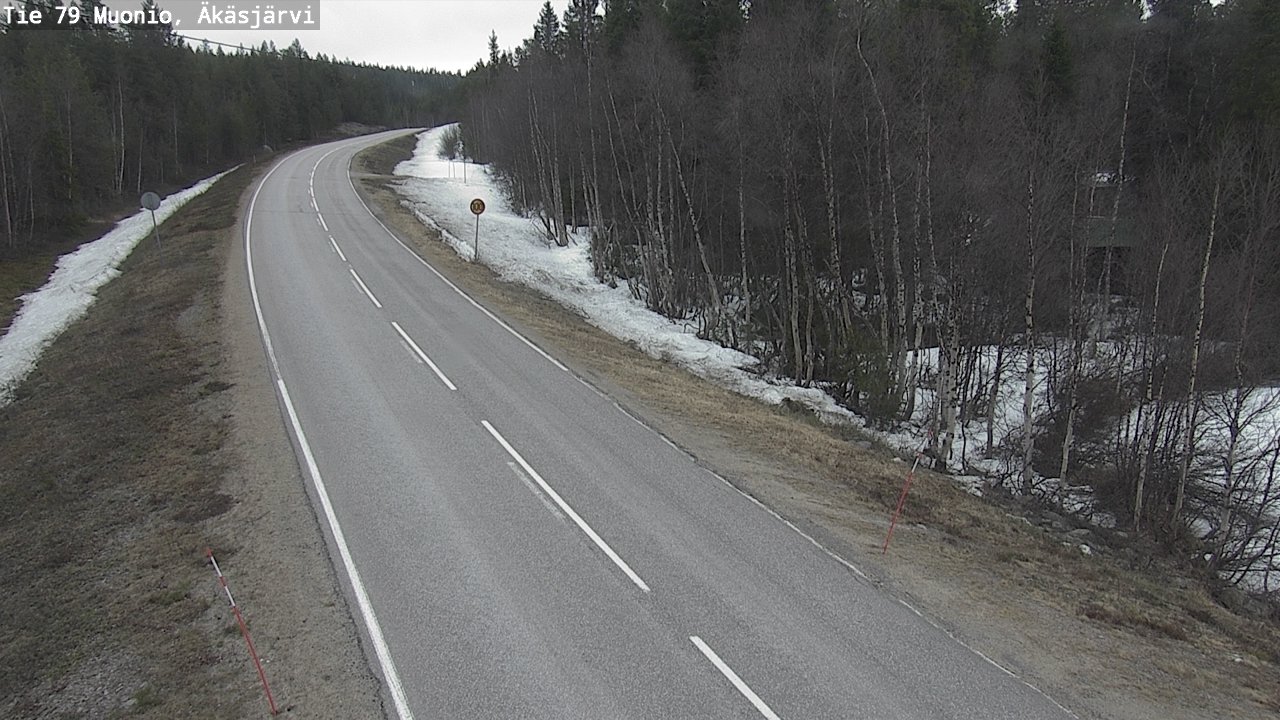 Weather Camera Image Road 79 Muonio, Äkäsjärvi, Muonio, Lappi