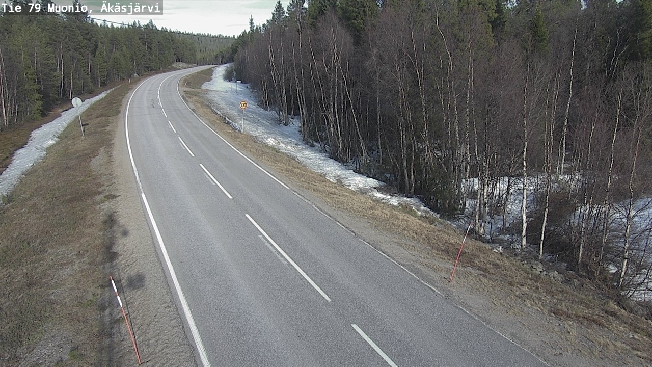 Weather Camera Image Road 79 Muonio, Äkäsjärvi, Muonio, Lappi