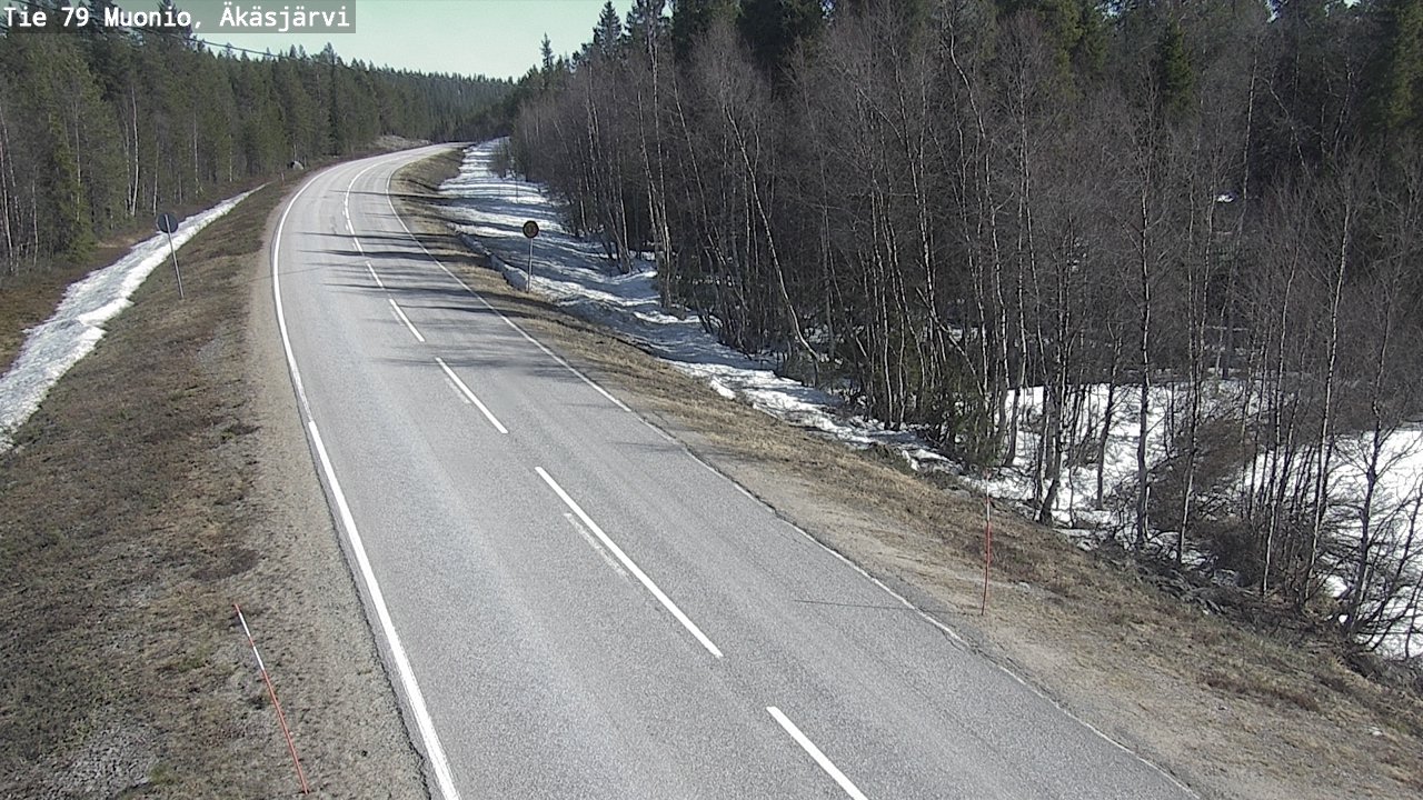 Weather Camera Image Road 79 Muonio, Äkäsjärvi, Muonio, Lappi