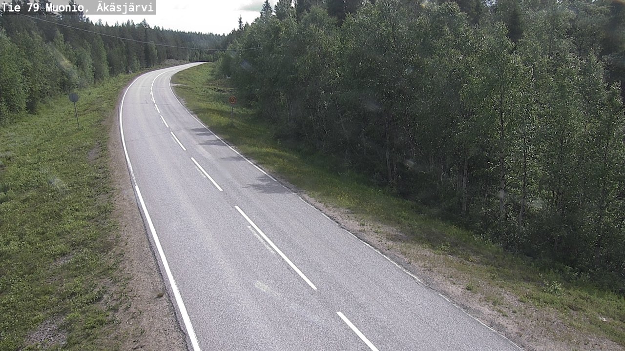 Weather Camera Image Road 79 Muonio, Äkäsjärvi, Muonio, Lappi