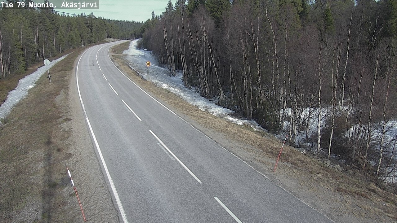 Weather Camera Image Road 79 Muonio, Äkäsjärvi, Muonio, Lappi