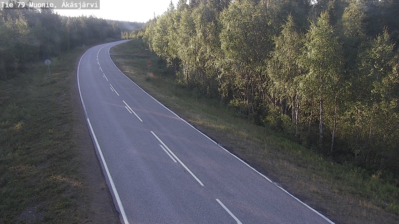 Weather Camera Image Väg 79 Muonio, Äkäsjärvi, Muonio, Lappi