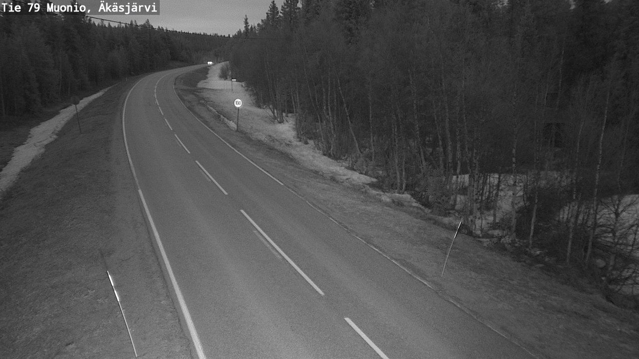 Weather Camera Image Road 79 Muonio, Äkäsjärvi, Muonio, Lappi
