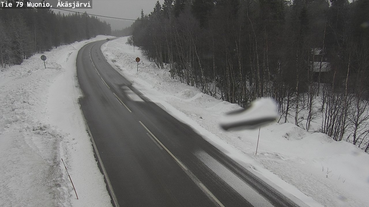Weather Camera Image Road 79 Muonio, Äkäsjärvi, Muonio, Lappi