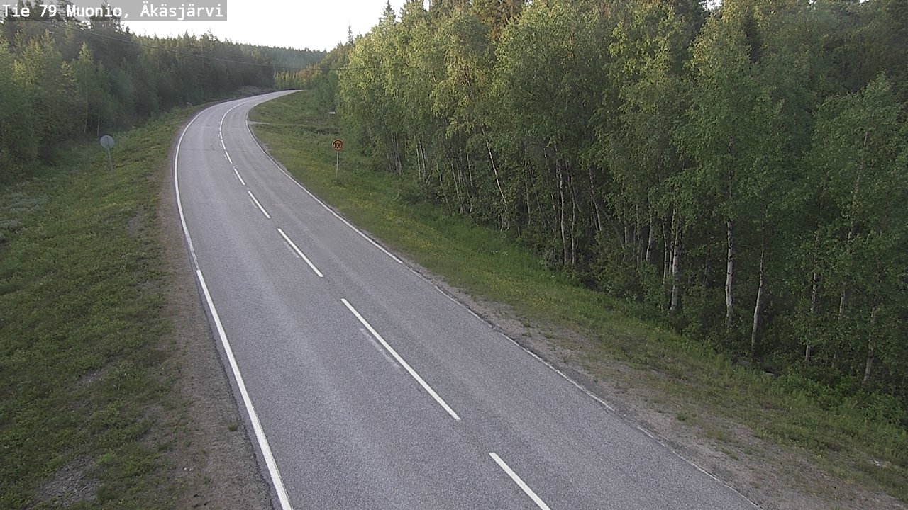 Weather Camera Image Road 79 Muonio, Äkäsjärvi, Muonio, Lappi