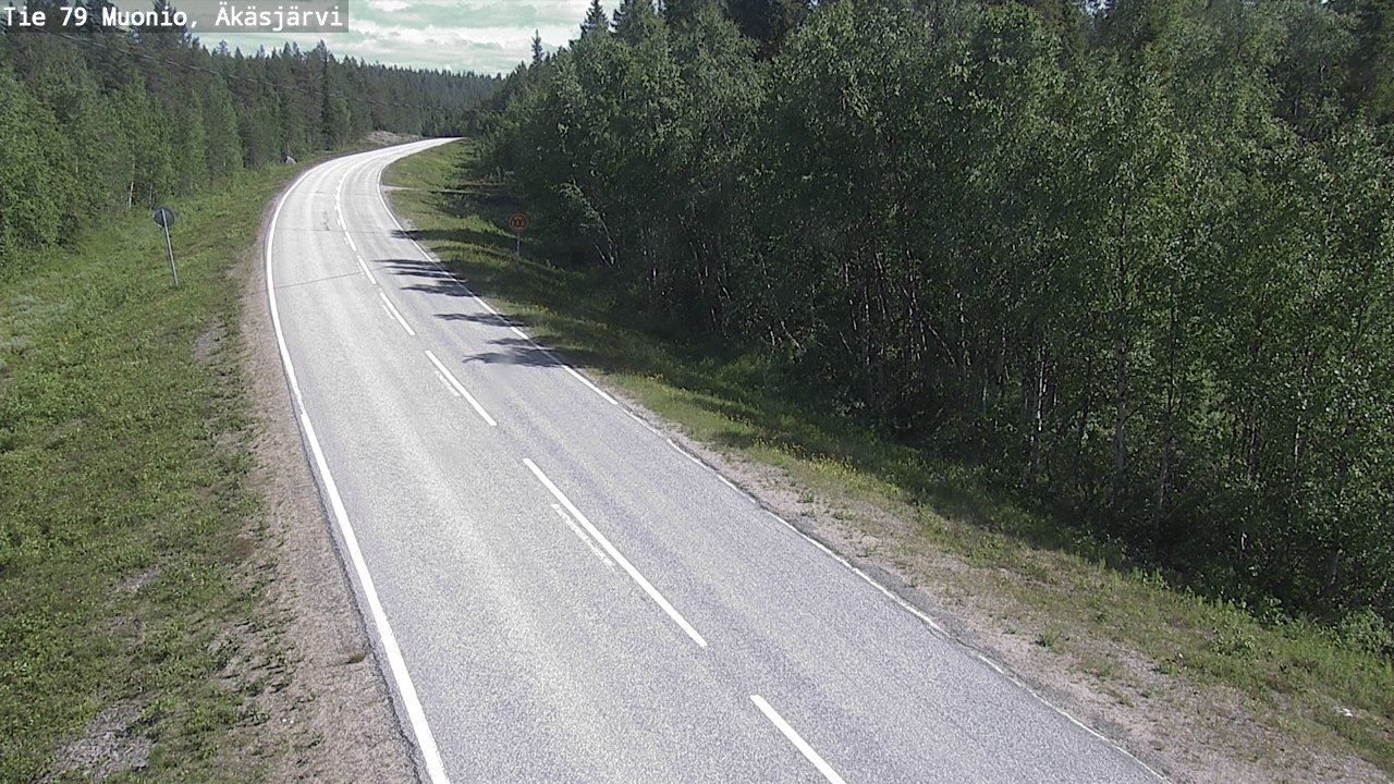 Weather Camera Image Road 79 Muonio, Äkäsjärvi, Muonio, Lappi