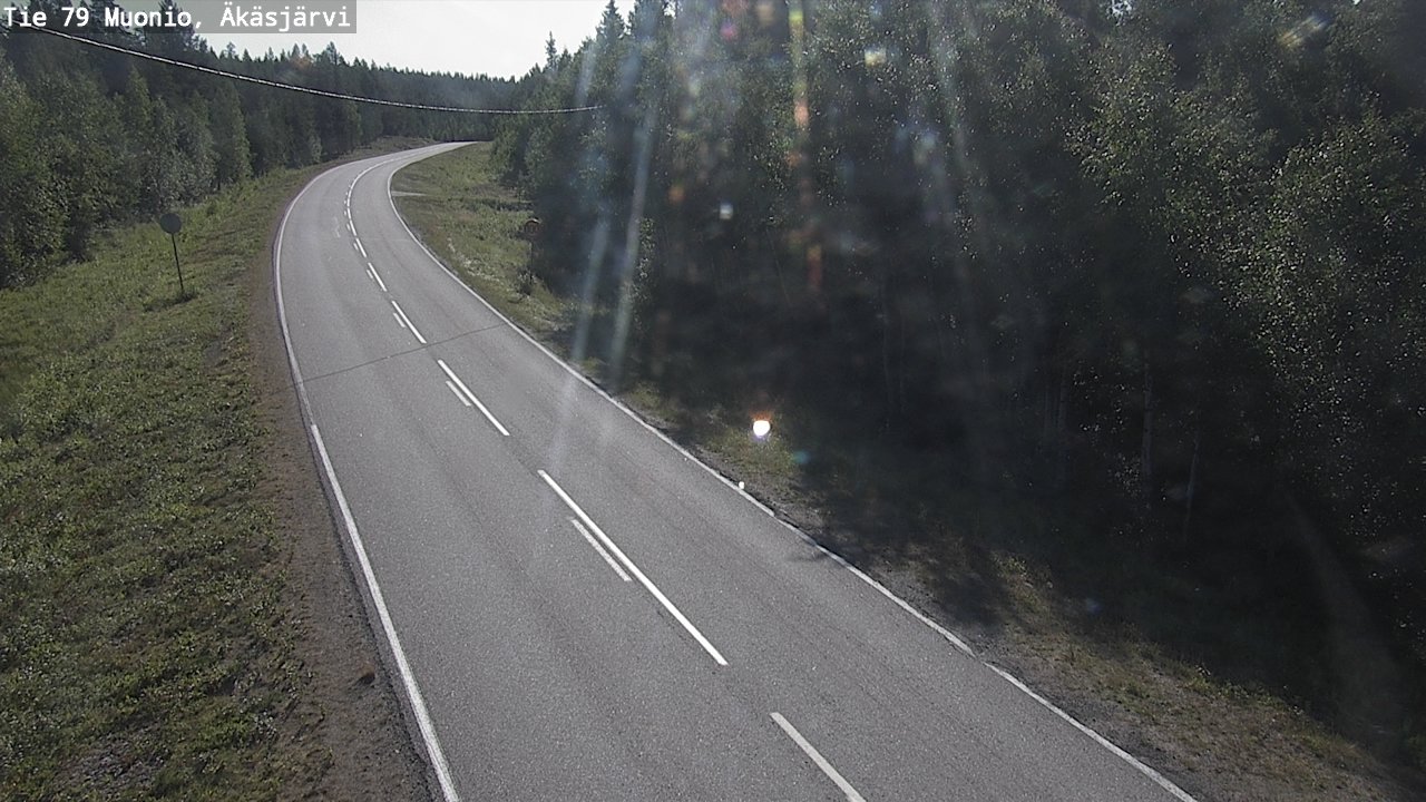 Weather Camera Image Road 79 Muonio, Äkäsjärvi, Muonio, Lappi