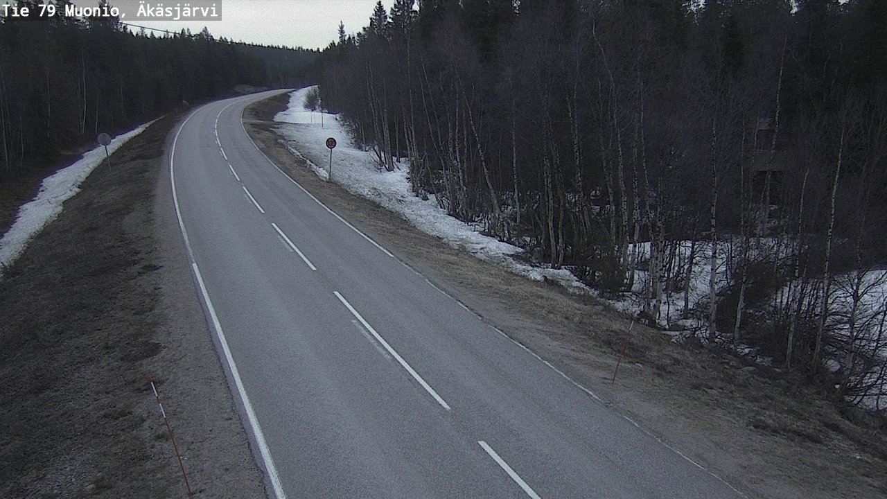 Weather Camera Image Road 79 Muonio, Äkäsjärvi, Muonio, Lappi