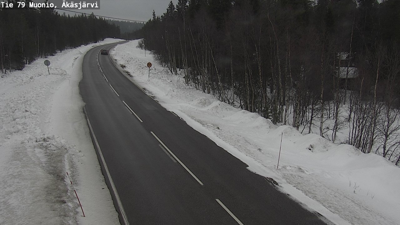Weather Camera Image Väg 79 Muonio, Äkäsjärvi, Muonio, Lappi