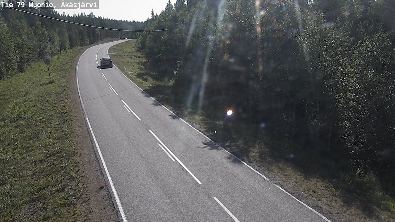 Weather Camera Image Road 79 Muonio, Äkäsjärvi, Muonio, Lappi