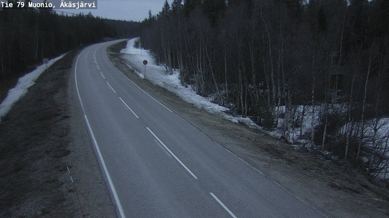 Weather Camera Image Road 79 Muonio, Äkäsjärvi, Muonio, Lappi