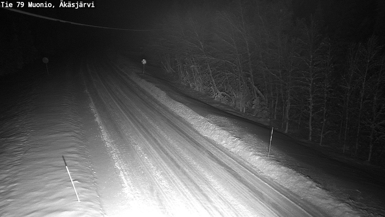 Weather Camera Image Väg 79 Muonio, Äkäsjärvi, Muonio, Lappi