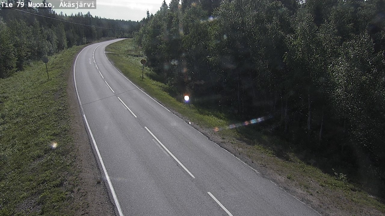 Weather Camera Image Road 79 Muonio, Äkäsjärvi, Muonio, Lappi