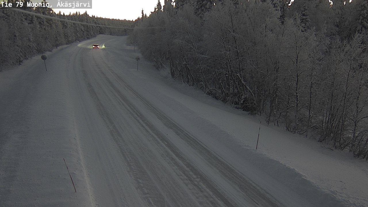 Weather Camera Image Road 79 Muonio, Äkäsjärvi, Muonio, Lappi