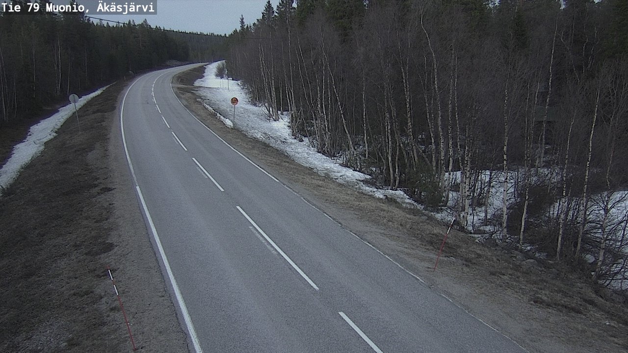 Weather Camera Image Road 79 Muonio, Äkäsjärvi, Muonio, Lappi