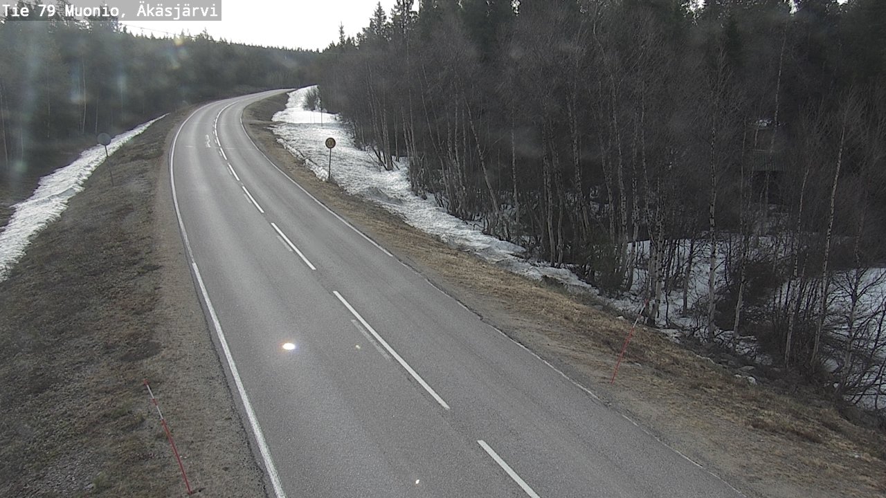 Weather Camera Image Road 79 Muonio, Äkäsjärvi, Muonio, Lappi