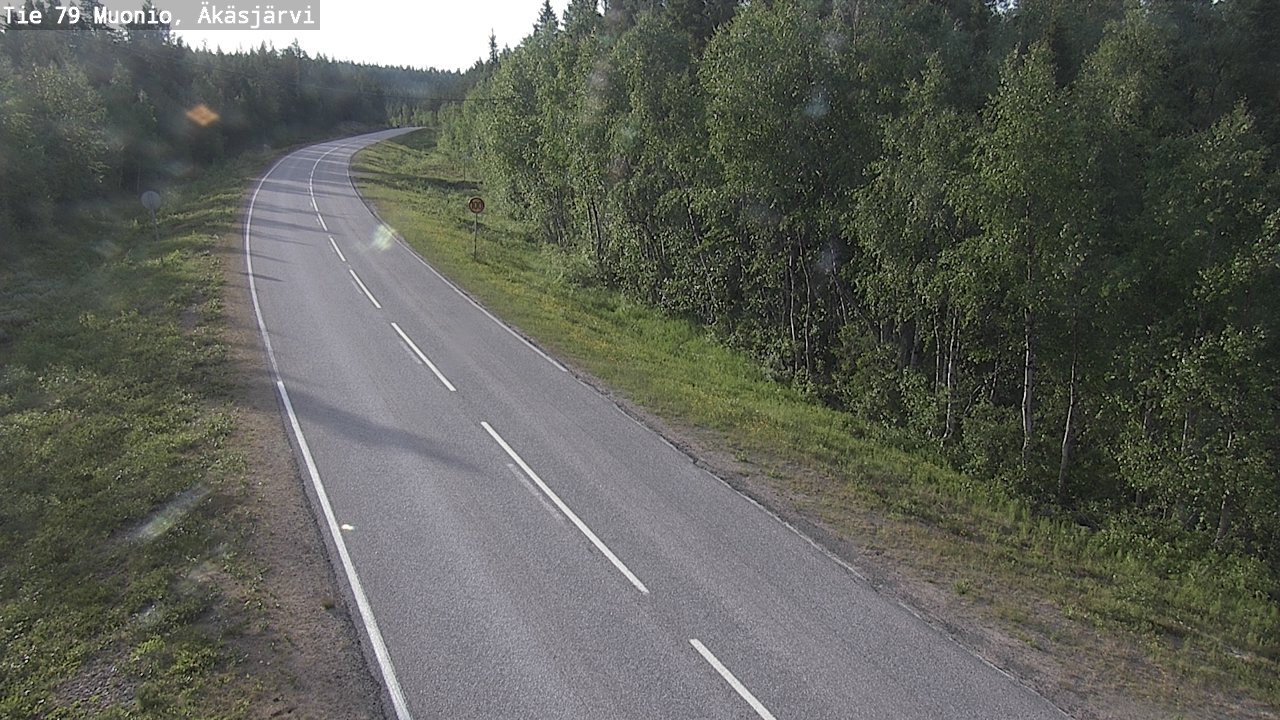 Weather Camera Image Road 79 Muonio, Äkäsjärvi, Muonio, Lappi