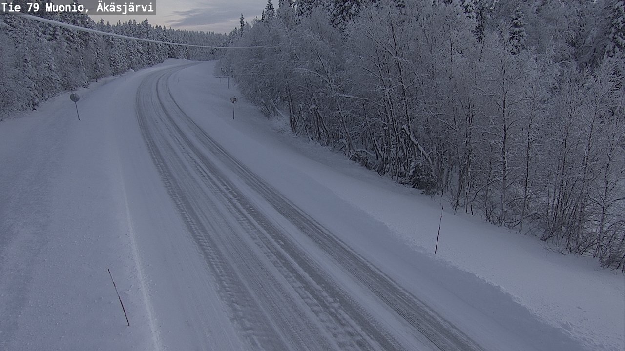 Weather Camera Image Road 79 Muonio, Äkäsjärvi, Muonio, Lappi