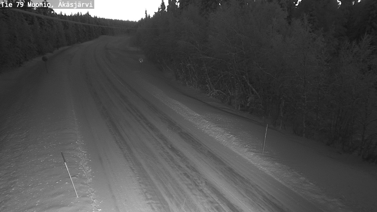 Weather Camera Image Road 79 Muonio, Äkäsjärvi, Muonio, Lappi