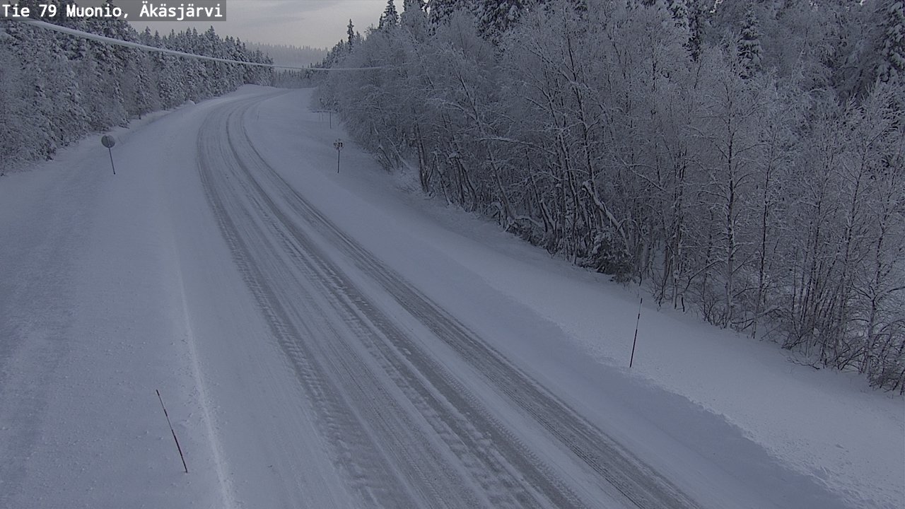 Weather Camera Image Road 79 Muonio, Äkäsjärvi, Muonio, Lappi