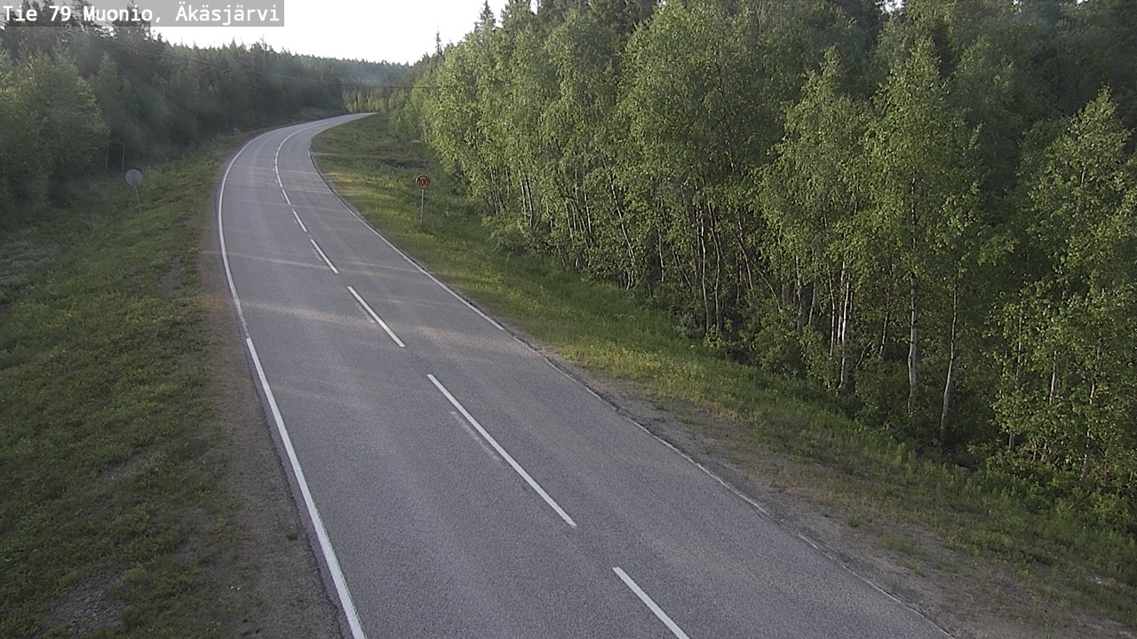 Weather Camera Image Road 79 Muonio, Äkäsjärvi, Muonio, Lappi