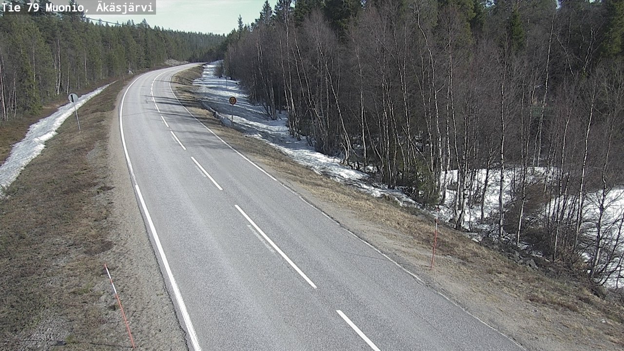Weather Camera Image Road 79 Muonio, Äkäsjärvi, Muonio, Lappi