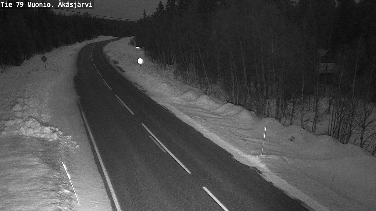 Weather Camera Image Väg 79 Muonio, Äkäsjärvi, Muonio, Lappi
