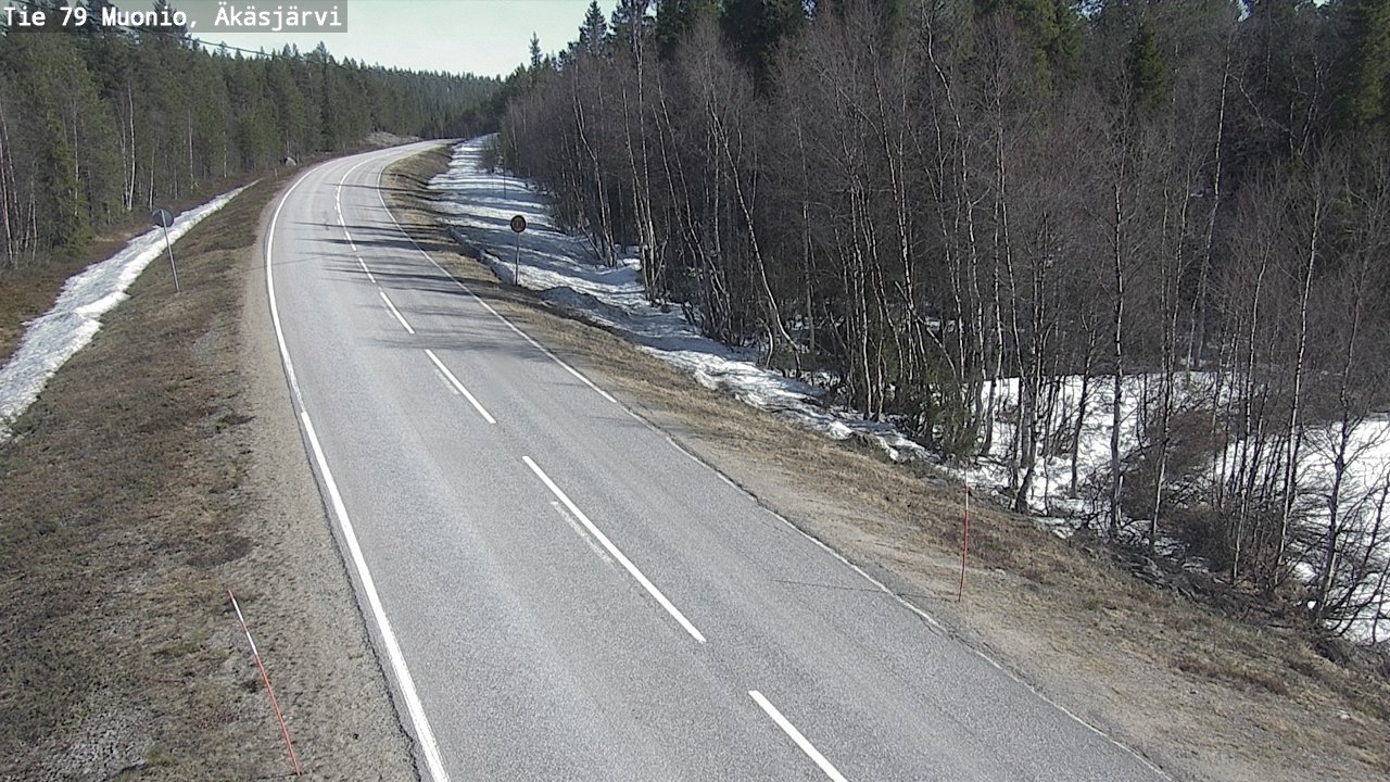 Weather Camera Image Road 79 Muonio, Äkäsjärvi, Muonio, Lappi