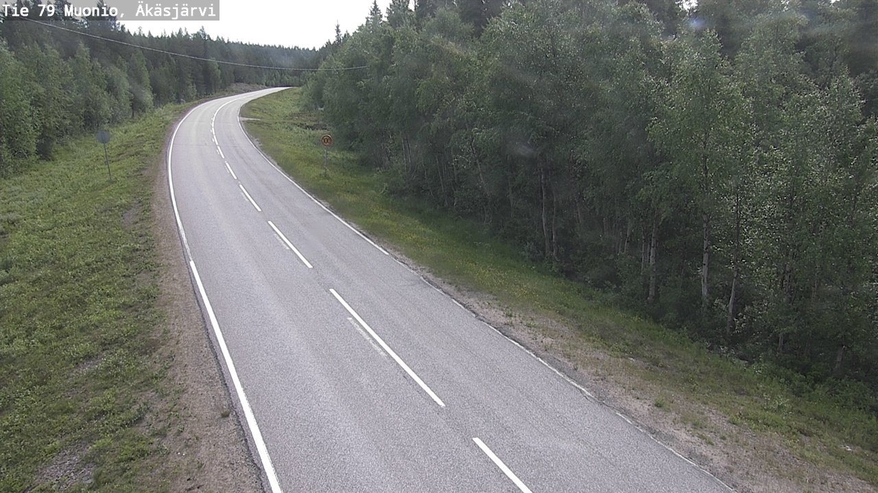 Weather Camera Image Road 79 Muonio, Äkäsjärvi, Muonio, Lappi