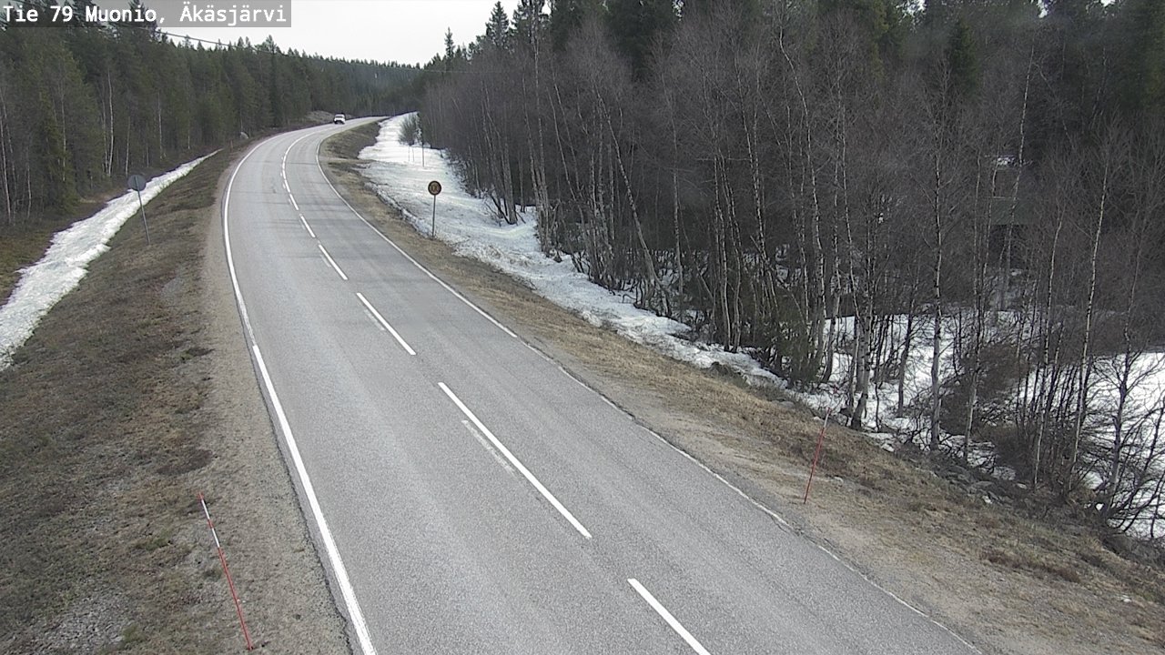 Weather Camera Image Road 79 Muonio, Äkäsjärvi, Muonio, Lappi